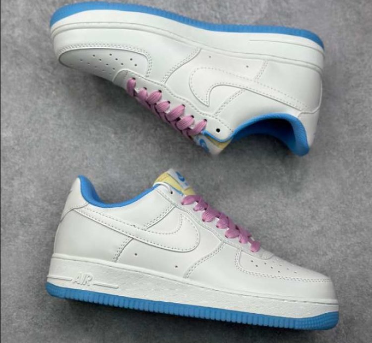 Nike Air Force 1 Low White Blue Pink