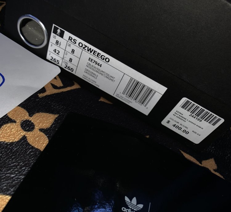 Core Black Silver Metallic Raf Simons Ozweegos