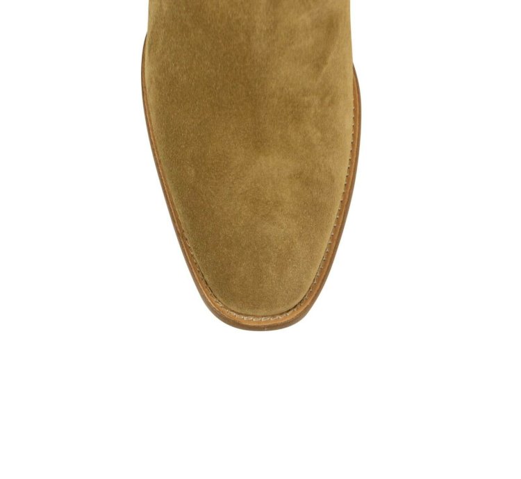 Tan Suede Bandana Buckle Boot Size 7 5 40 5
