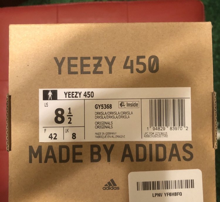 Dark Slate Yeezy 450