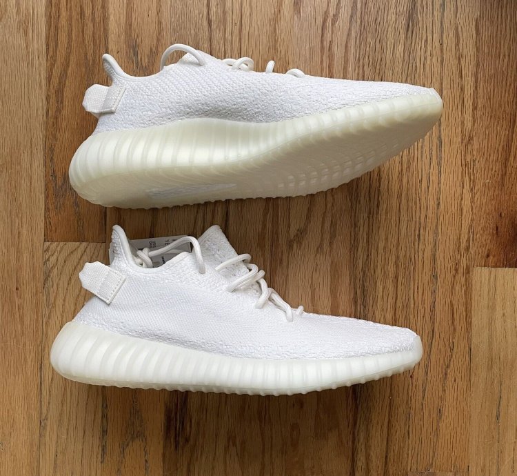 Ds Adidas Yeezy Boost 350 V2 Cream Triple Core White Sz 9 5