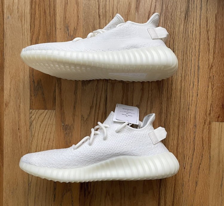 Ds Adidas Yeezy Boost 350 V2 Cream Triple Core White Sz 9 5
