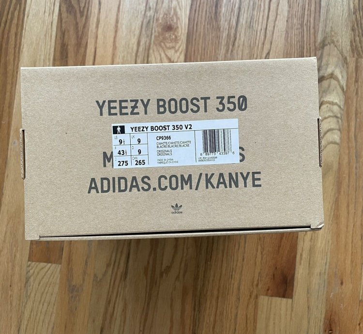Ds Adidas Yeezy Boost 350 V2 Cream Triple Core White Sz 9 5