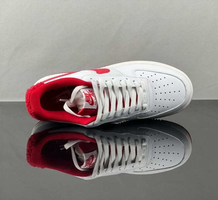 Nike Air Force 1 White Gym Red Sail