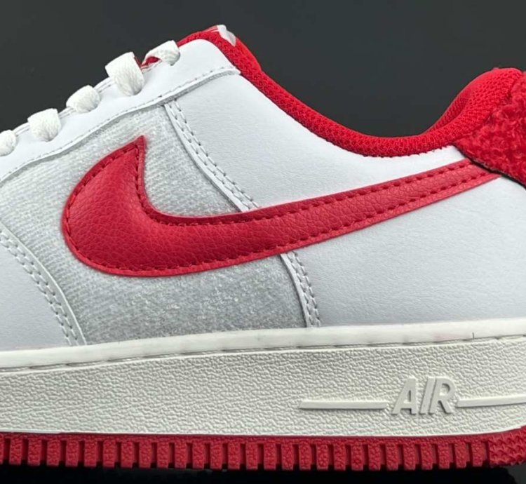 Nike Air Force 1 White Gym Red Sail
