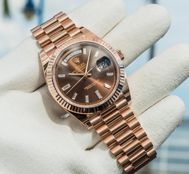 Rolex Day-date 40 228235 40mm Chocolate Baguette