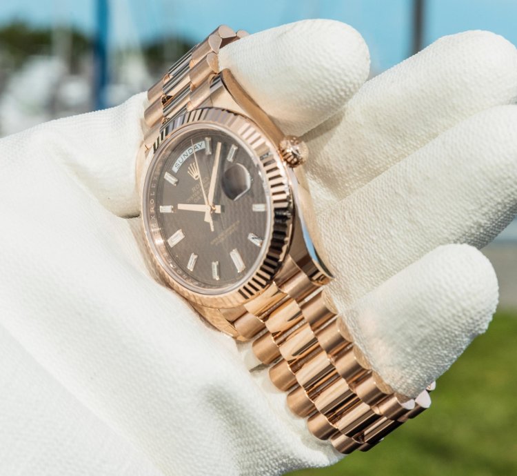 Rolex Day-date 40 228235 40mm Chocolate Baguette