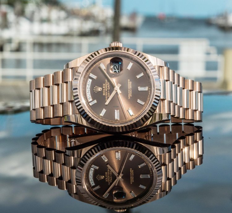 Rolex Day-date 40 228235 40mm Chocolate Baguette