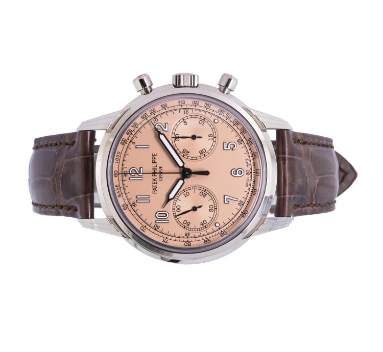 Patek Philippe Complications Salmon Dial 750 Whitegold German Watch Fullset 2022