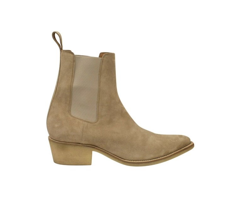 Tan Velvet Boots Size 42