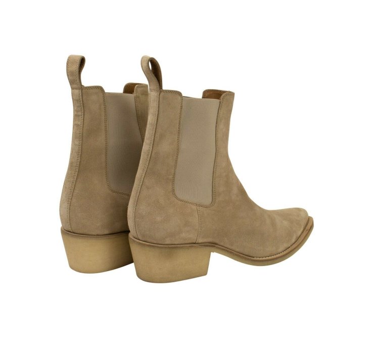 Tan Velvet Boots Size 42
