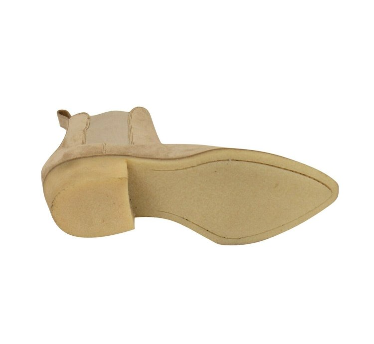 Tan Velvet Boots Size 42