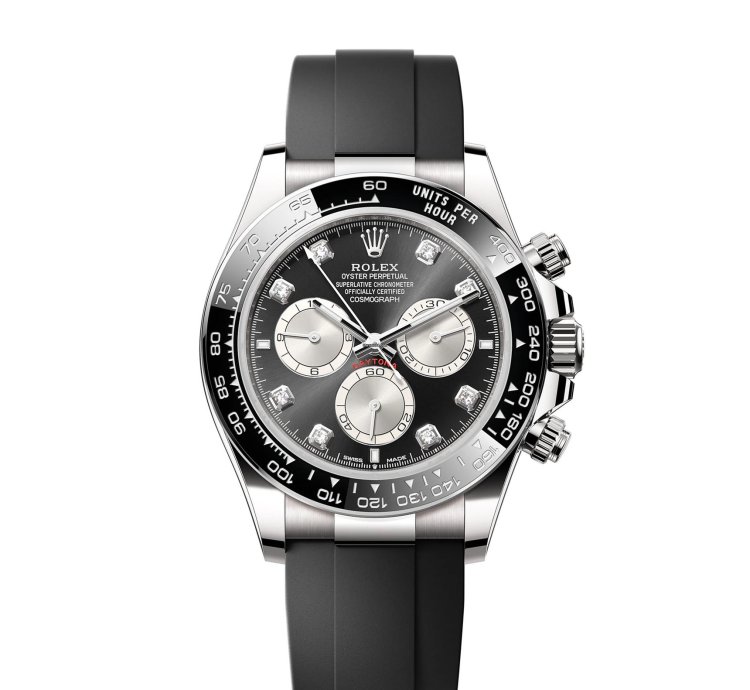 Rolex Daytona Basel One 126519 126519g Black With Diamond White Gold 40mm
