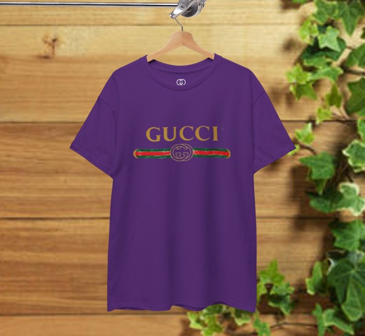Gucci Logo T-shirt Purple Shirt Usa Size