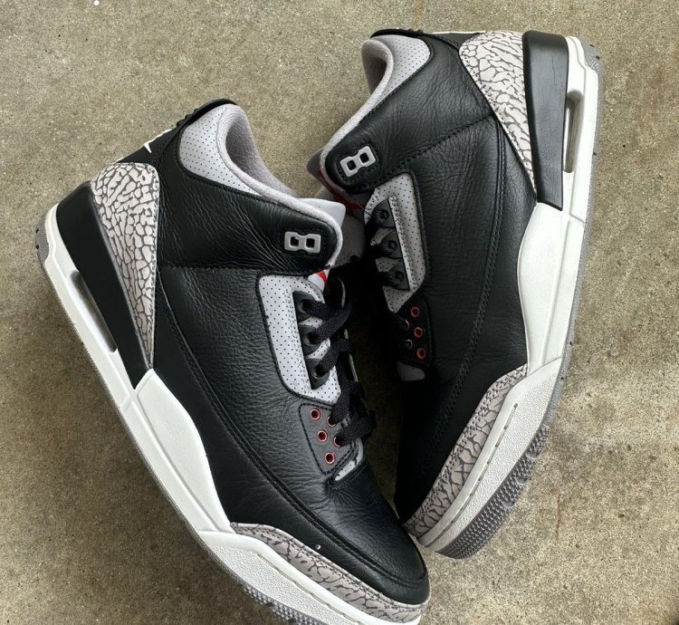 Air Jordan 3 Retro Og Black Cement 2024 Size 12