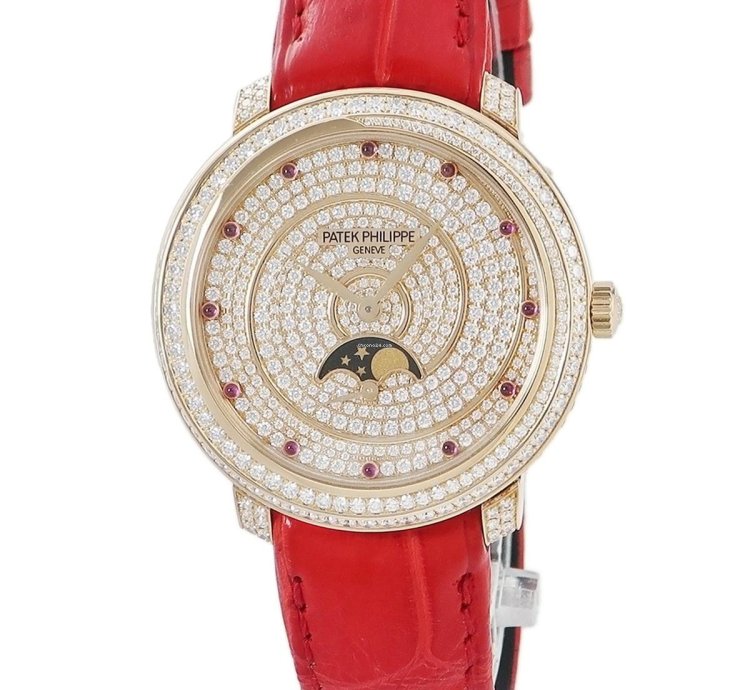 Patek Philippe Complications Watches 4968 400r-001 Complication K18rg Solid Genuine Diamond Moon Phase
