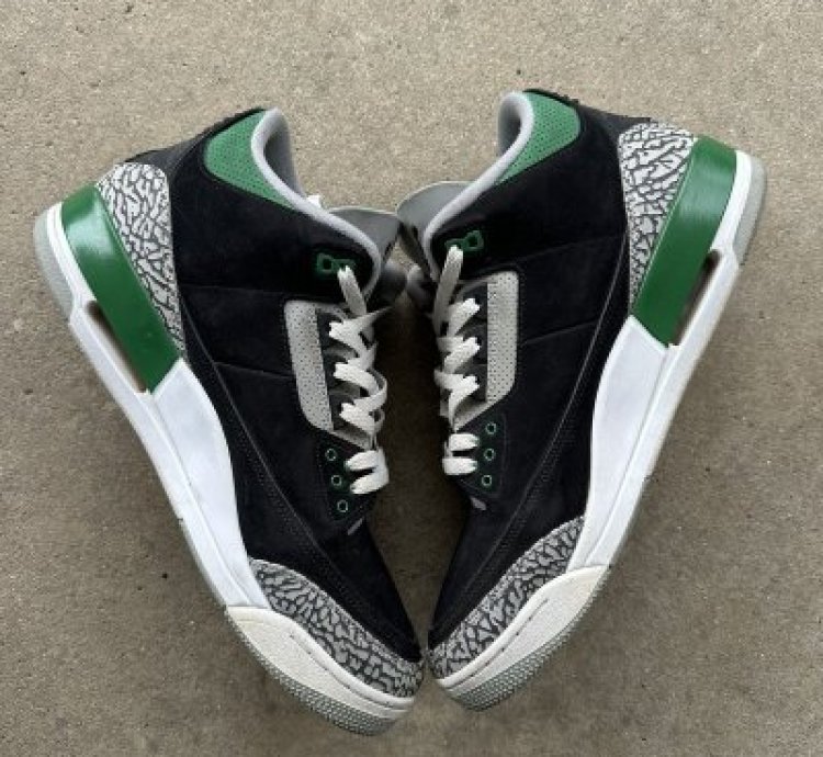 Air Jordan 3 Retro Pine Green Size 13