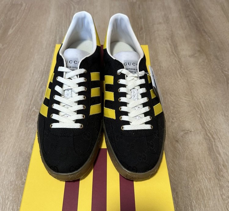 Gucci Adidas Gazelle Black Gg