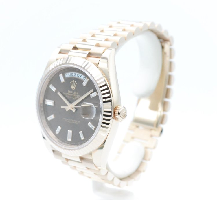 Rolex Day-date 40 228235 Choco Baguette Dial Unworn