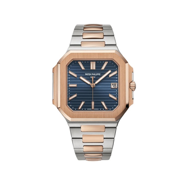 Patek Philippe Cubitus 5821 1ar-001 Stainless Steel Rose Gold Blue Dial 2025