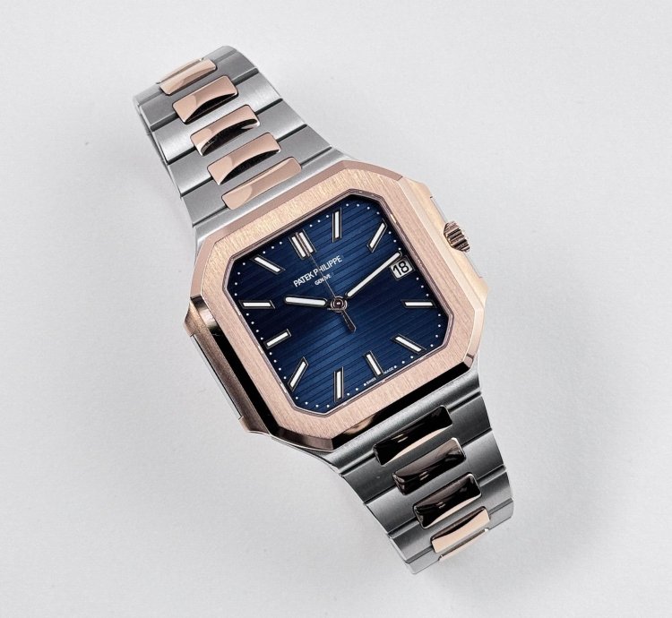 Patek Philippe Cubitus 5821 1ar-001 Stainless Steel Rose Gold Blue Dial 2025