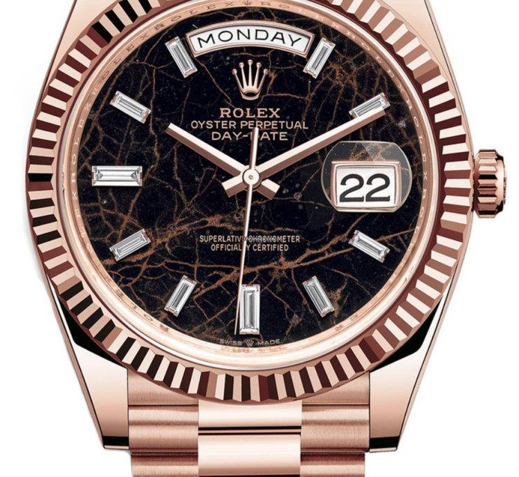 Rolex Day-date 40 228235 Day-date 40mm Rose Gold Eisenkiesel Diamond Dial 40mm