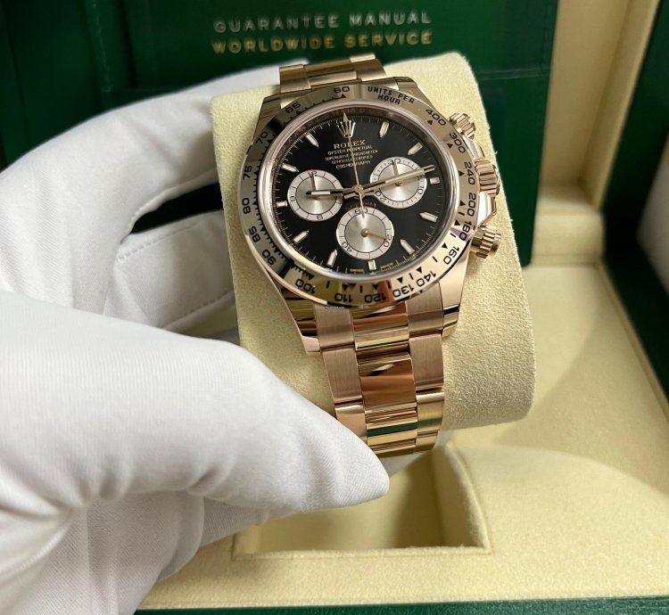 Rolex Daytona Black And Sundust Index Dial Oyster Bracelet 126505