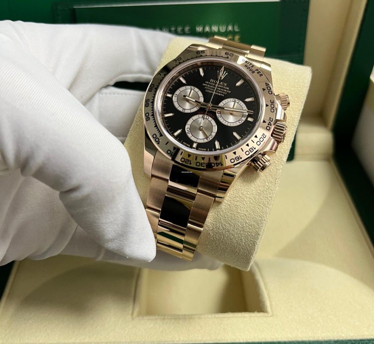 Rolex Daytona Black And Sundust Index Dial Oyster Bracelet 126505