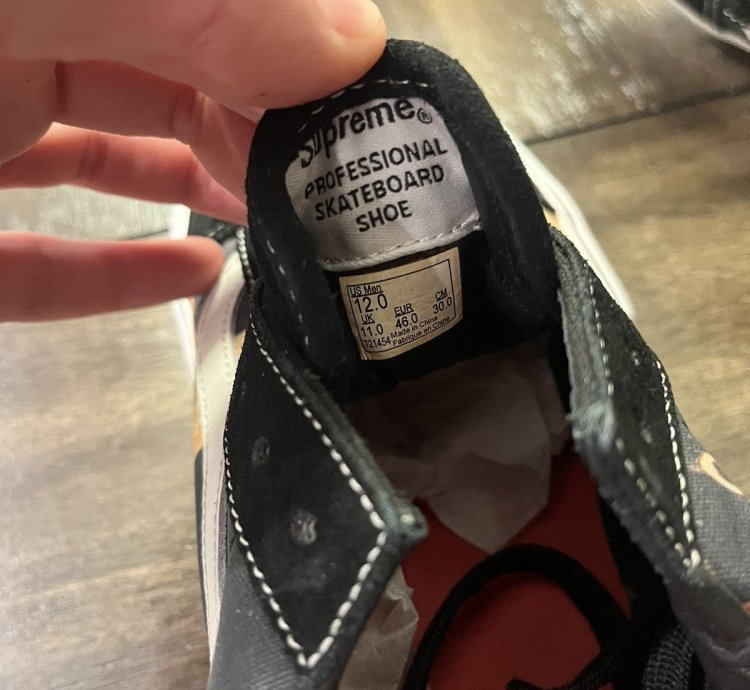 Vans Old Skool Supreme Andres Serrano Blood And Semen Il