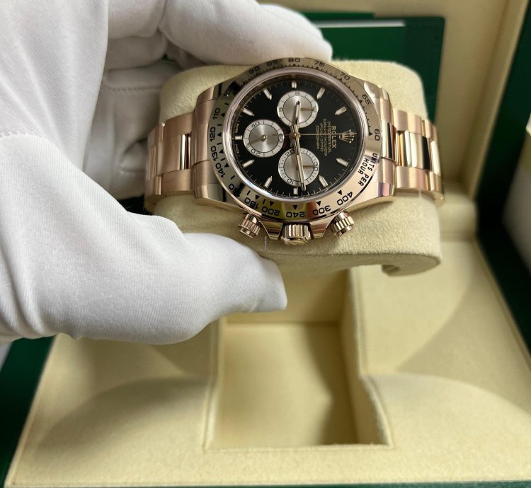 Rolex Daytona Black And Sundust Index Dial Oyster Bracelet 126505