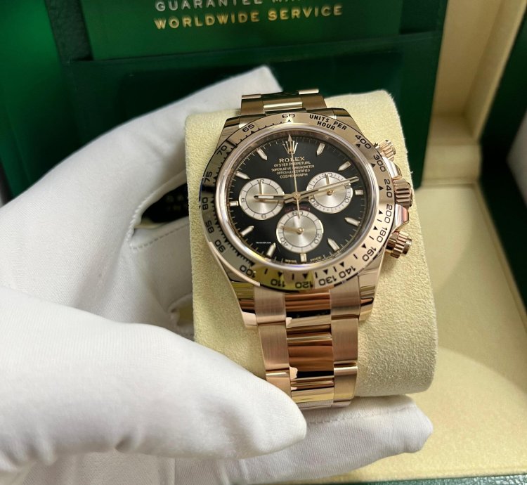 Rolex Daytona Black And Sundust Index Dial Oyster Bracelet 126505