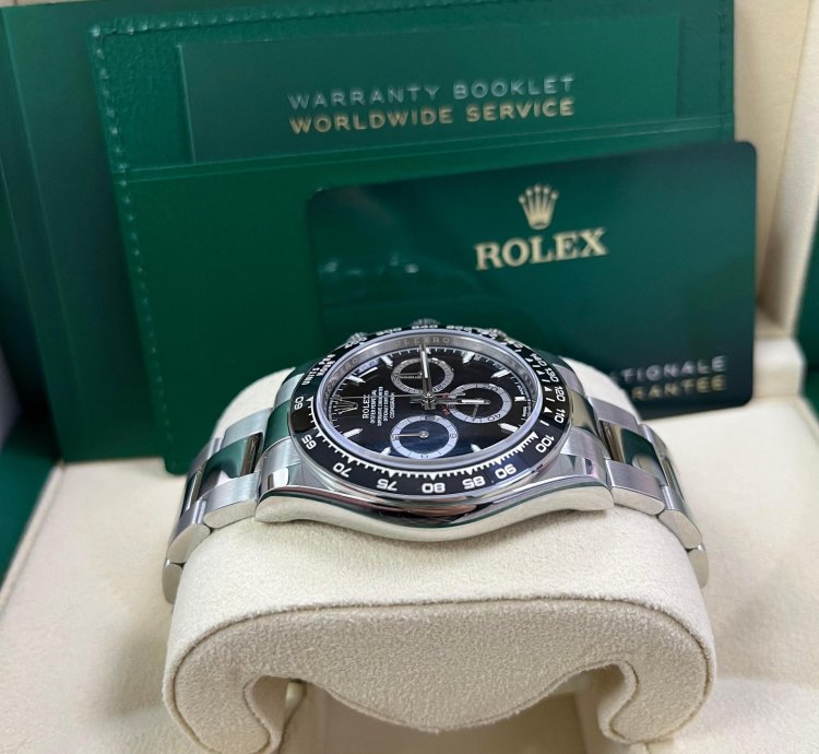 Rolex Daytona Black Cerachrom Bezel Black Index Dial Oyster Bracelet 126500ln