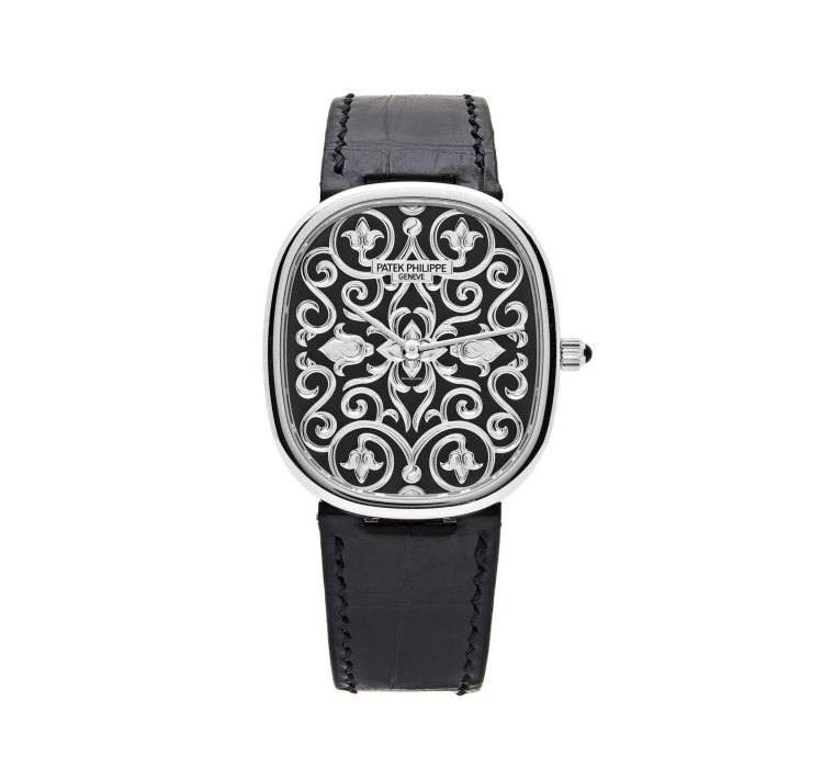 Patek Philippe Golden Ellipse 5738 51g-001 White Gold Engraved Dial 2023