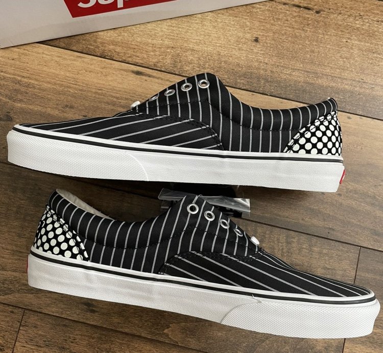 Vans Supreme Era Black Pinstripe Comme Des Gar On Shirt Cdg