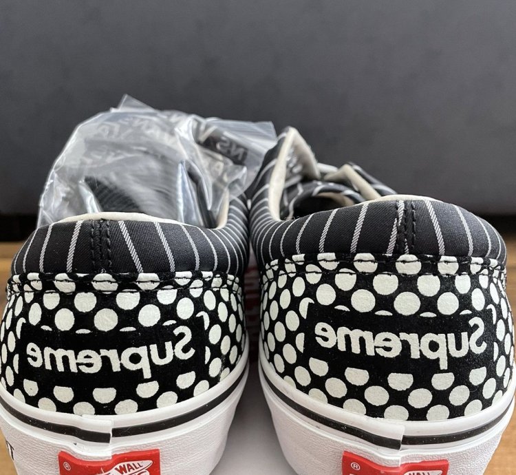 Vans Supreme Era Black Pinstripe Comme Des Gar On Shirt Cdg
