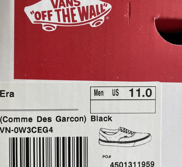 Vans Supreme Era Black Pinstripe Comme Des Gar On Shirt Cdg