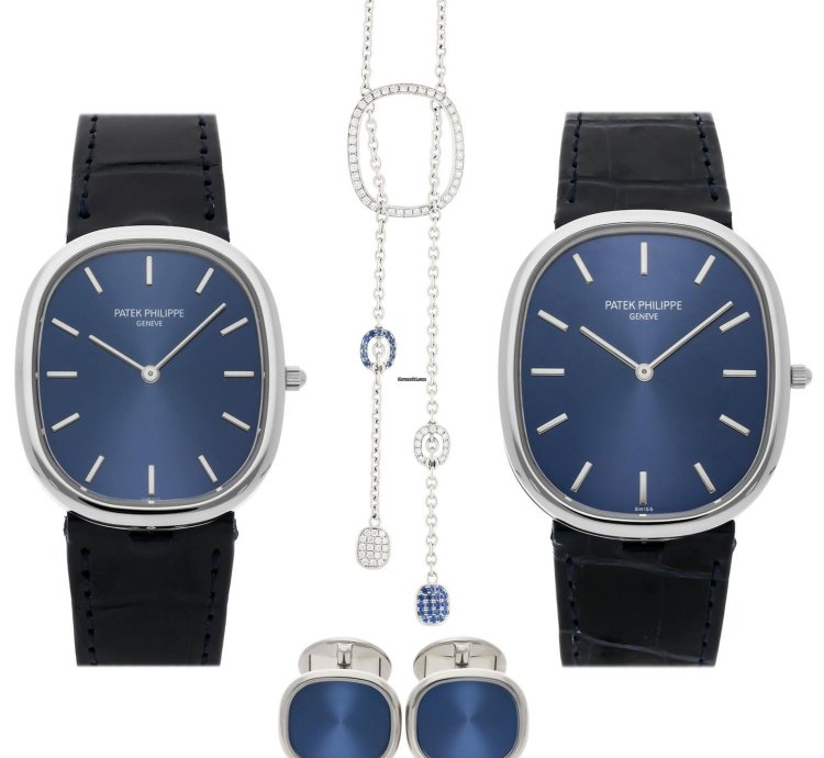 Patek Philippe Golden Ellipse Anniversary Set