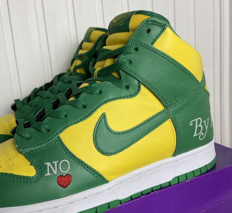 Used Nike Sb Dunk High Supreme By Any Means Brazil 12us