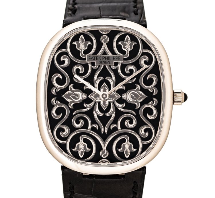 Patek Philippe Golden Ellipse Enamel Dial Ref 5738-51g-001 18k White Gold Box Papers Bj-2021 Germany