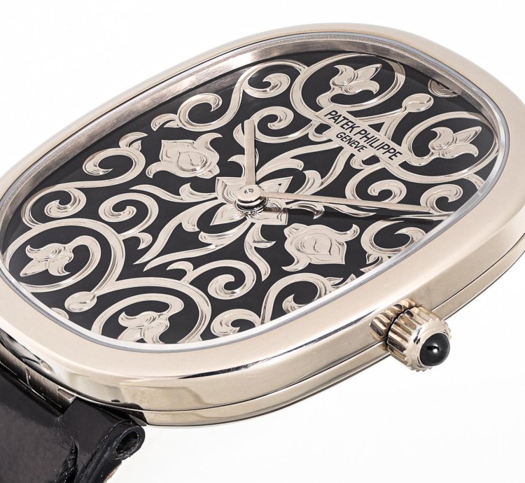 Patek Philippe Golden Ellipse Enamel Dial Ref 5738-51g-001 18k White Gold Box Papers Bj-2021 Germany