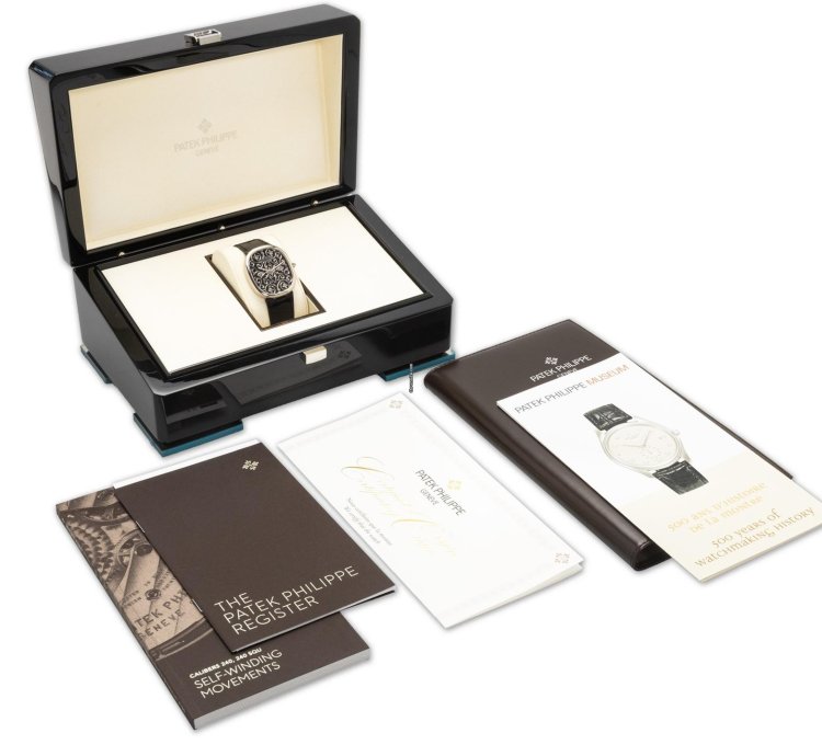 Patek Philippe Golden Ellipse Enamel Dial Ref 5738-51g-001 18k White Gold Box Papers Bj-2021 Germany