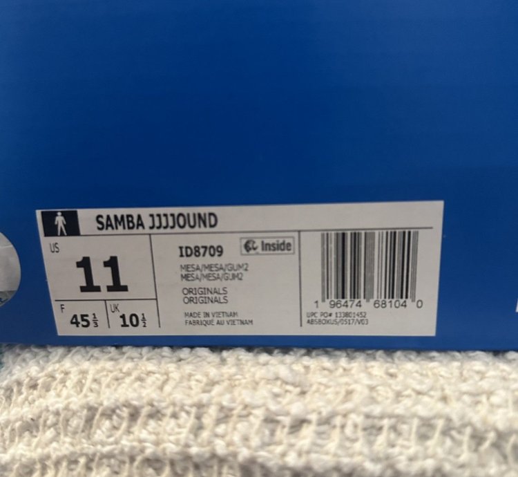 Jjjjound Adidas Samba Tobacco