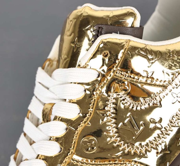 Air Force 1 Low Louis Vuitton Metallic Gold