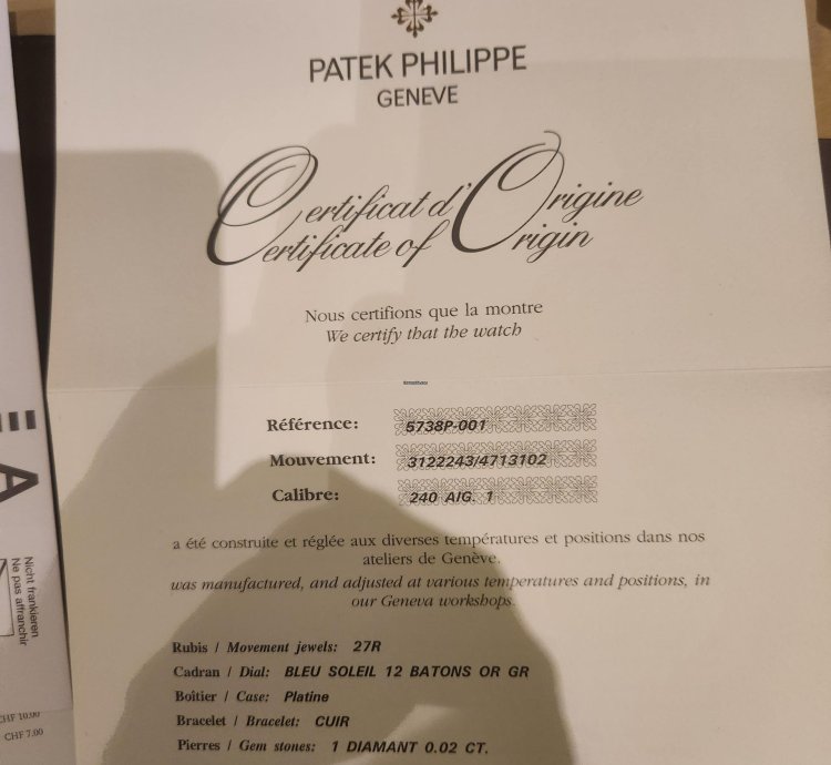 Patek Philippe Golden Ellipse Magnifique Patek Phillippe En Platine Avec Diamant 0 2 Carat