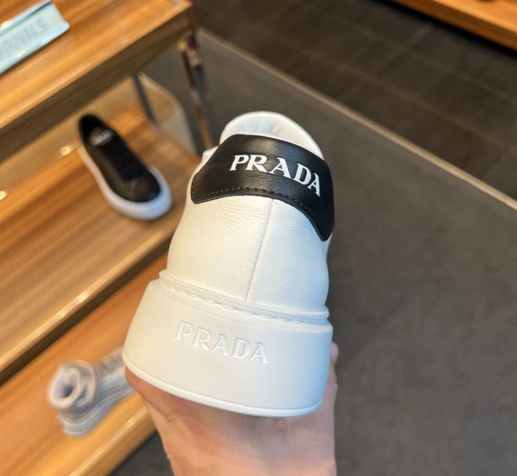 White Leather District Trainers