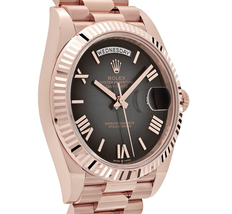 Rolex Day-date 40 228235 Rose Gold Slate Ombre Dial