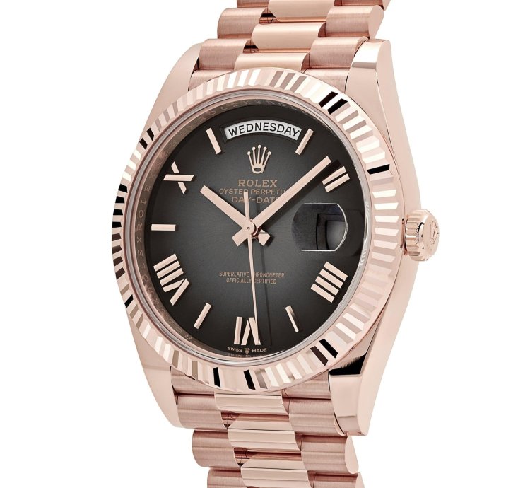 Rolex Day-date 40 228235 Rose Gold Slate Ombre Dial