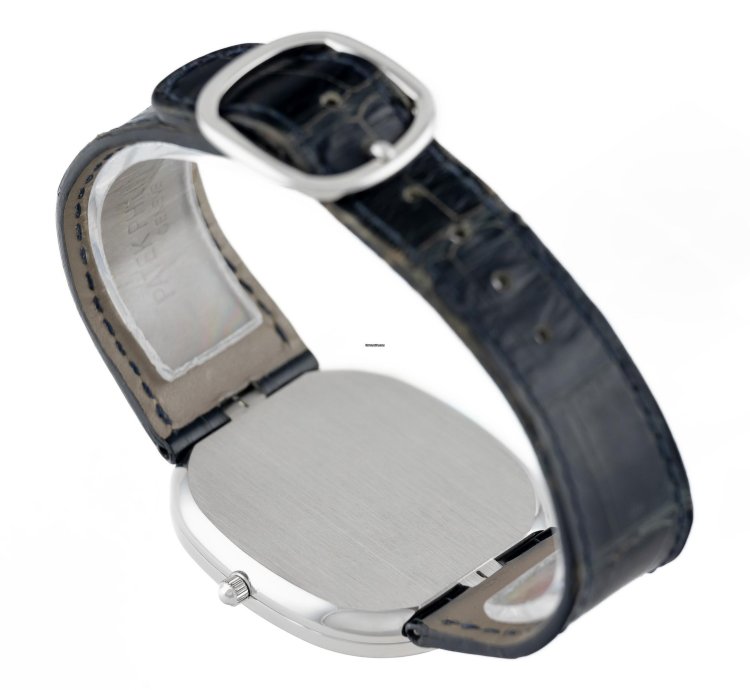 Patek Philippe Golden Ellipse Platinum Blue Dial Ref 5738p-001 Full Set
