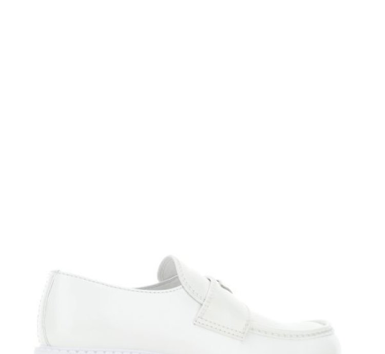 White Leather Loafers