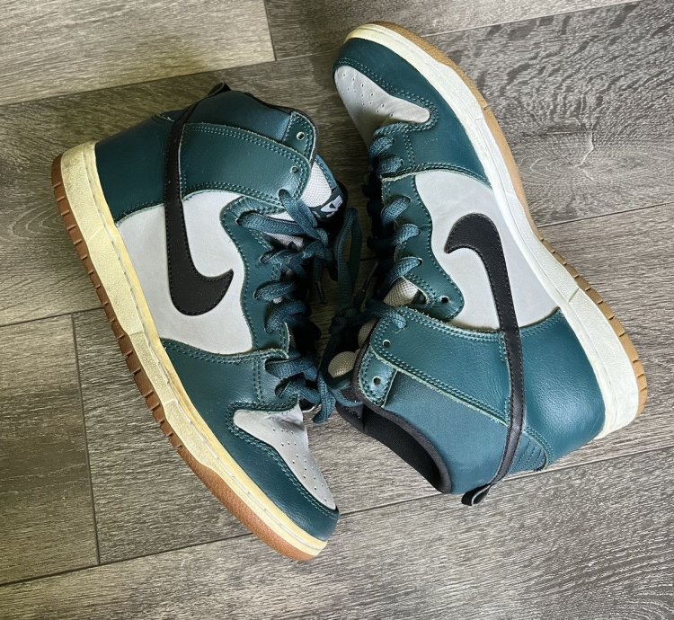 Vintage Nike Sb Dunk High Newport Men 305050-306 2013 9 5